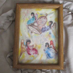 framed DeGrazia angel print
